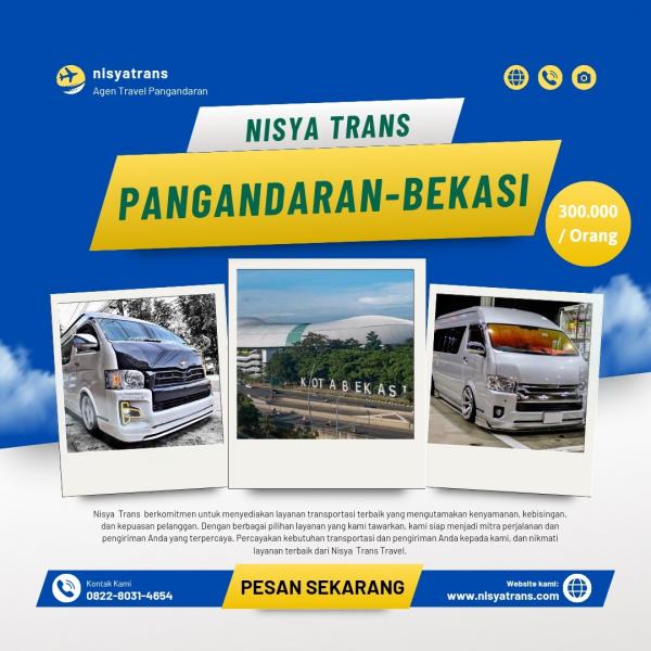 Travel Pangandaran - Bekasi Termurah 